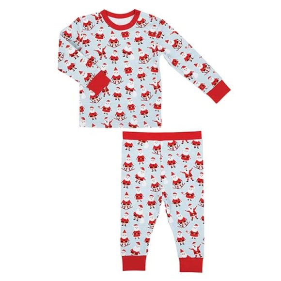 Stephan Baby 2pc Pajama Set - Santa / NWT/ Size 6-12mo - Picture 1 of 8